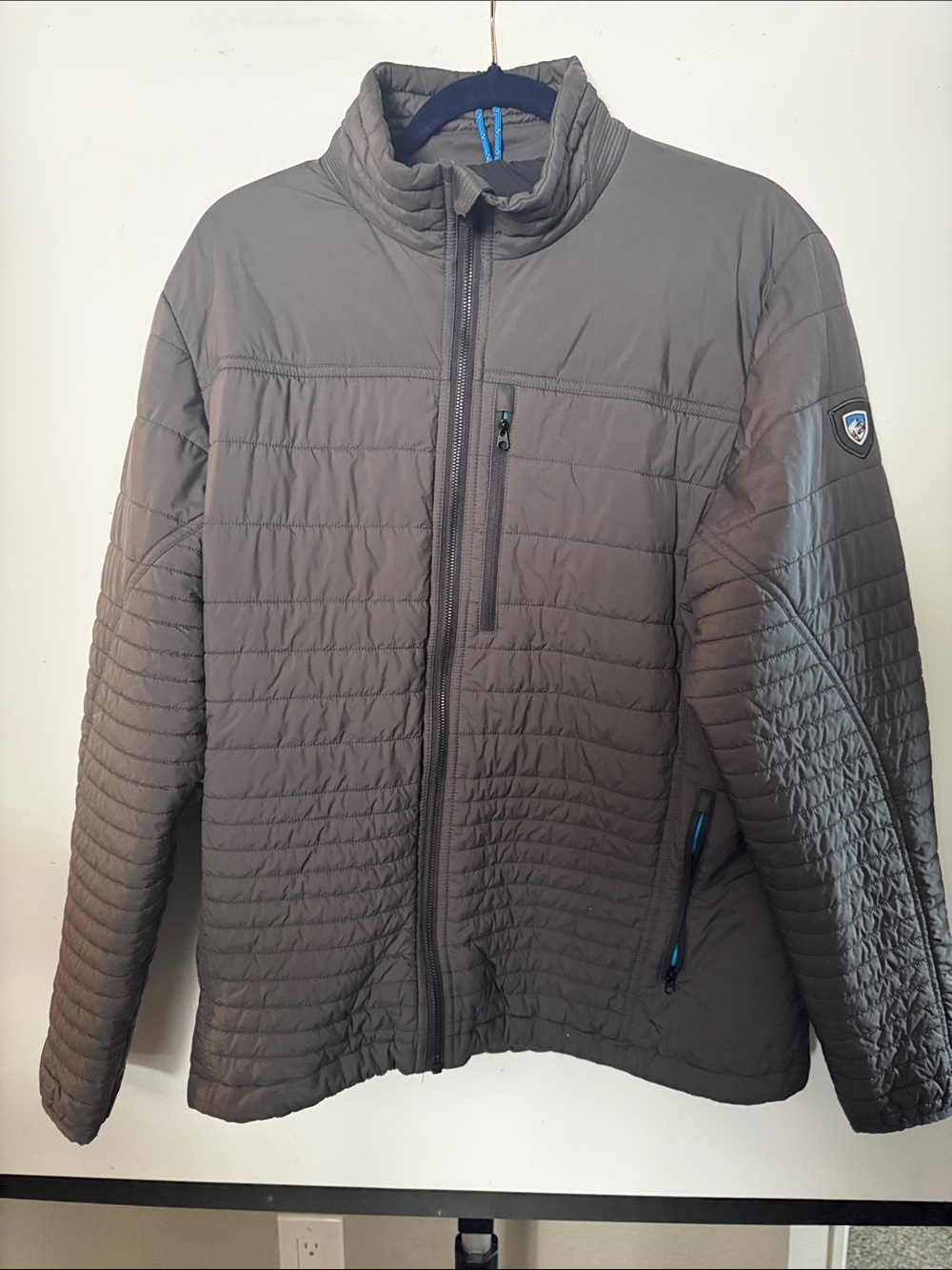 Kuhl Men's Quilted Puffer Jacket in Gray